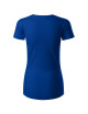 Adler MALFINI Origin 172 Damen-T-Shirt, kornblumenblauer Aufdruck, Logo-Stickerei