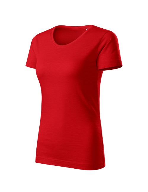 Adler MALFINI Native 174 Damen T-Shirt, rote Logo-Stickerei
