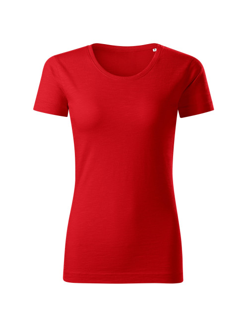 Adler MALFINI Native 174 Damen T-Shirt, rote Logo-Stickerei