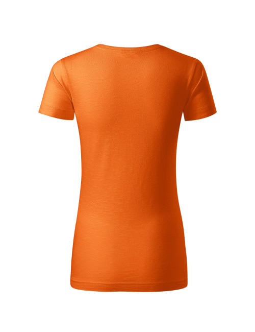 Adler MALFINI Native 174 Damen T-Shirt, orangefarbene Logo-Stickerei