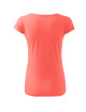 Adler MALFINI Damen T-Shirt Pure 122 Coral Logo Stickerei Arbeitskleidung