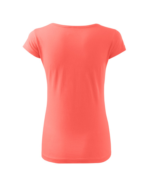 Adler MALFINI Damen T-Shirt Pure 122 Coral Logo Stickerei Arbeitskleidung