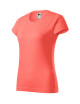 Adler MALFINI Damen T-Shirt Basic 134 Koralle Logo-Stickerei Arbeitskleidung