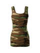 Adler MALFINI Damen Top Camo Triumph C36 tarnbraune Logo-Stickerei