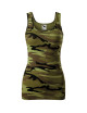 Adler MALFINI Damen Top Camo Triumph C36 tarngrüne Logo-Stickerei