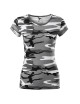 Adler Malfini Women's Camo Pure T-Shirt in Camouflage Gray