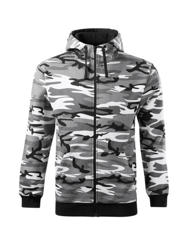 Adler Malfini Men's Camo Zipper Sweatshirt - Camouflage Gray