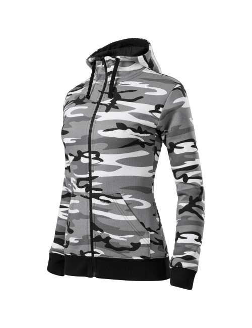 Adler Malfini Women's Camo Zipper Sweatshirt Camouflage Gray