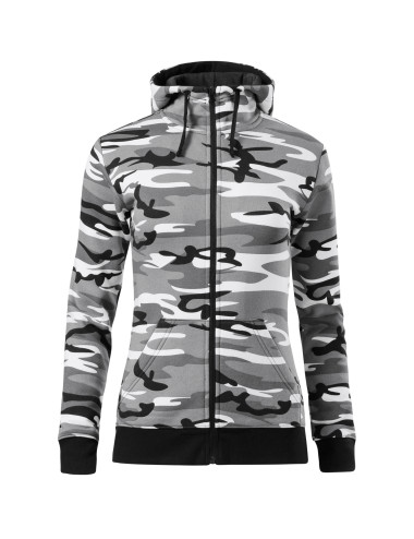 Adler Malfini Women's Camo Zipper Sweatshirt Camouflage Gray