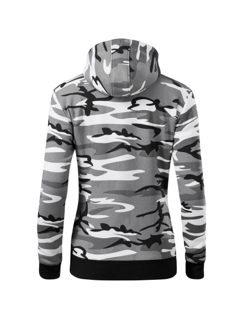 Adler Malfini Women's Camo Zipper Sweatshirt Camouflage Gray