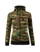 Damen-Sweatshirt mit Tarnreißverschluss C20, Tarnbraun, Adler Malfini