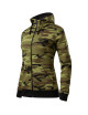 Women`s sweatshirt camo zipper c20 camouflage green Adler Malfini