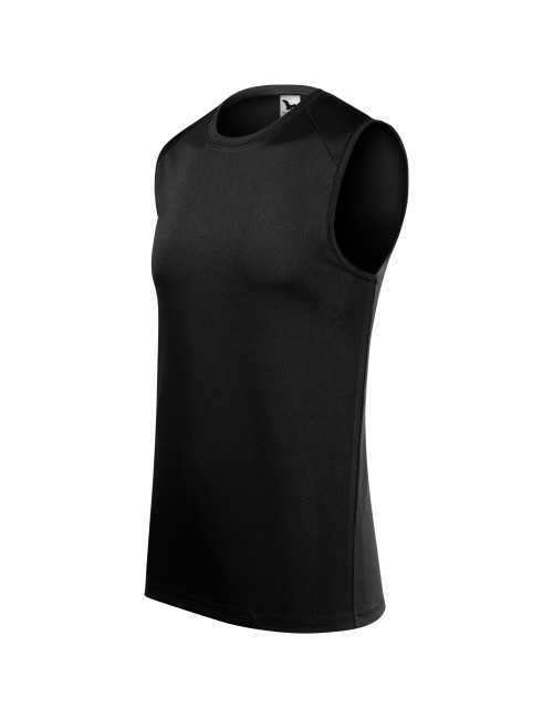 Adler MALFINI Herren Top Breeze 820 schwarz mit Logo-Stickerei