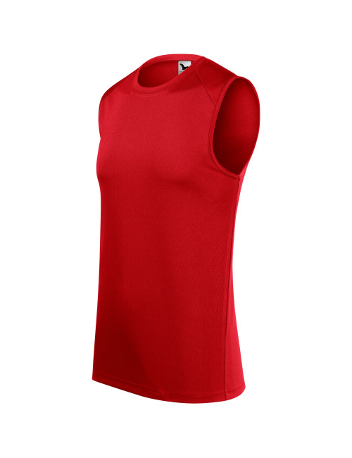 Adler MALFINI Herren-Top Breeze 820, rote Stickerei, Firmenlogo-Aufdruck