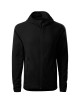 Dünnes Herren-Fleece mit Kapuze, perfekt für den Sport. Schwarzes Direct 418-Logo