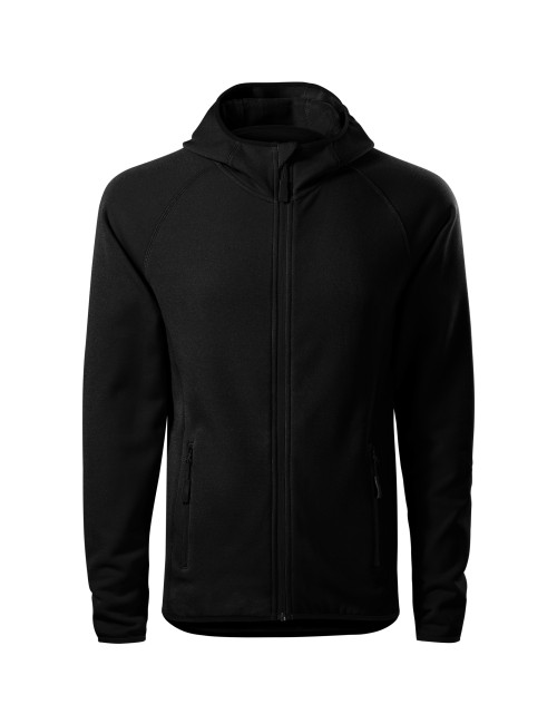 Adler MALFINI Men`s stretch fleece Direct 417 black embroidery logo print