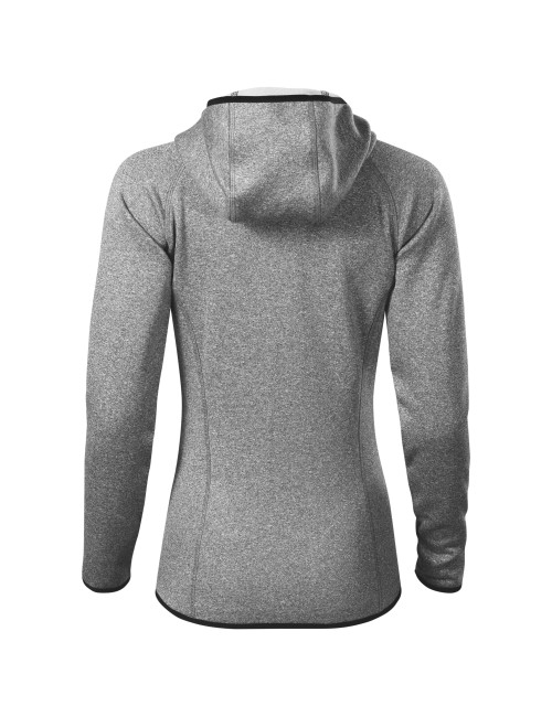 Adler MALFINI Women`s Stretch Fleece Direct 418 Dark Gray Melange Embroidery