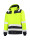 Unisex work jacket midi parka high vis bicolor t51 fluorescent yellow Adler Tricorp