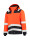 Unisex work jacket midi parka high vis bicolor t51 fluorescent orange Adler Tricorp