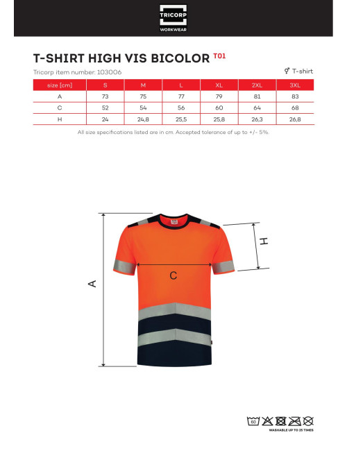 "Unisex-T-Shirt High Vis Bicolor T01 fluoreszierendes Gelb Malfini - 