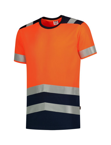 Adler Unisex T-Shirt High Vis Bicolor Fluorescent Orange