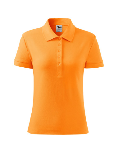 Ladies polo shirt cotton heavy 216 tangerine Adler Malfini