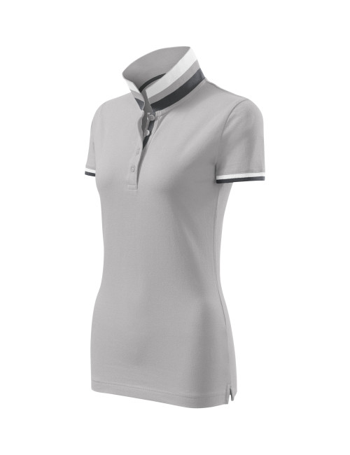 Damen-Poloshirt mit Kragen 257 Silbergrau Adler Malfinipremium