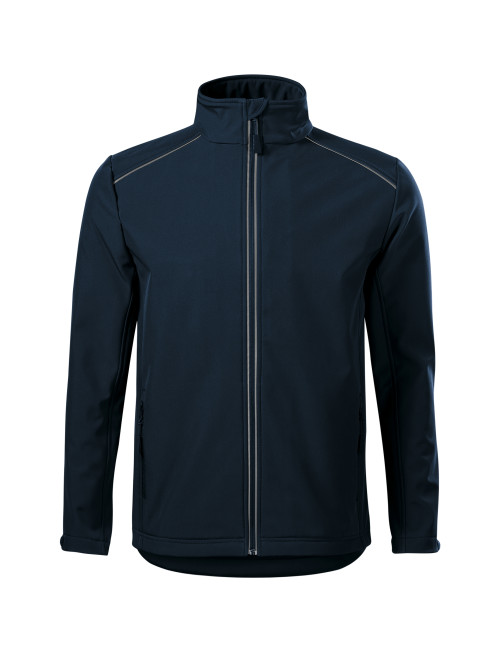 Adler MALFINI Softshell kurtka męska Valley 536 granatowy logo nadruk