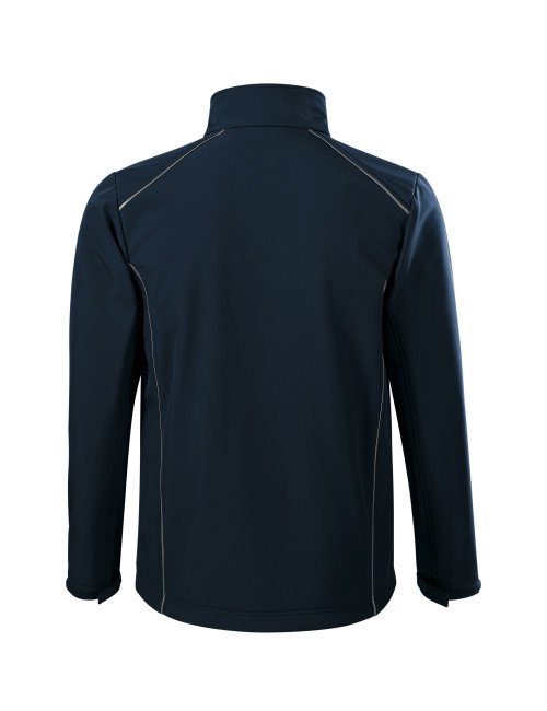 Adler MALFINI Softshell men`s jacket Valley 536 navy blue logo print