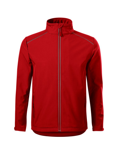 Adler MALFINI Softshell kurtka męska Valley 536 czerwony haft nadruk