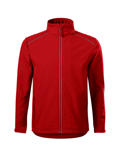 Adler MALFINI Softshell men`s jacket Valley 536 red embroidery print