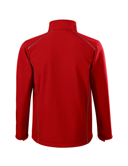 Adler MALFINI Softshell men`s jacket Valley 536 red embroidery print