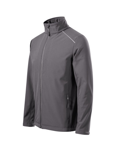 Adler MALFINI Softshell men`s jacket Valley 536 steel logo embroidery