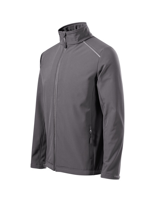 Adler MALFINI Softshell kurtka męska Valley 536 stalowy haft logo