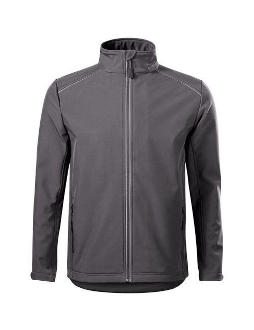 Adler MALFINI Softshell men`s jacket Valley 536 steel logo embroidery