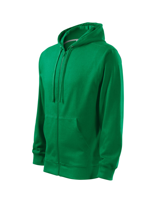 Men`s sweatshirt trendy zipper 410 grass green Adler Malfini