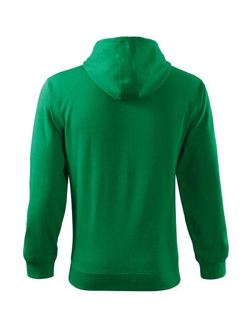 Men`s sweatshirt trendy zipper 410 grass green Adler Malfini