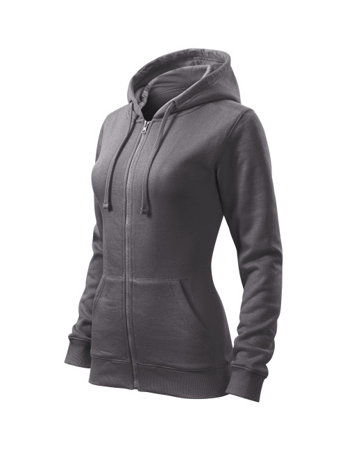Bluza damska trendy zipper 411 stalowy Adler Malfini