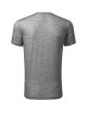 Adler MALFINIPREMIUM Koszulka męska Merino Rise 157 ciemnoszary melanż