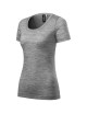 Adler MALFINIPREMIUM Damen T-Shirt Merino Rise 158 Dunkelgrau Melange