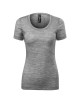 Adler MALFINIPREMIUM Damen T-Shirt Merino Rise 158 Dunkelgrau Melange