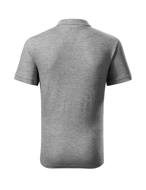Men`s polo shirt cotton heavy 215 dark gray melange Adler Malfini