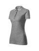 Ladies polo shirt cotton heavy 216 dark gray melange Adler Malfini