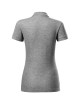 Ladies polo shirt cotton heavy 216 dark gray melange Adler Malfini