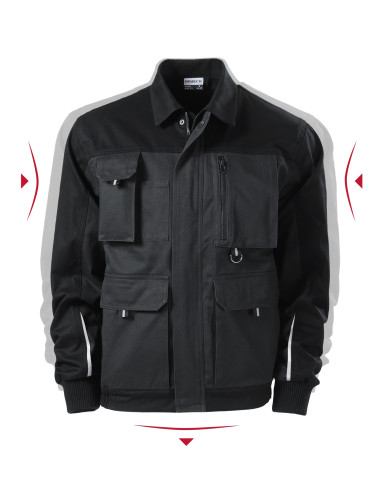 Men`s work jacket woody w51 ebony gray Adler Rimeck
