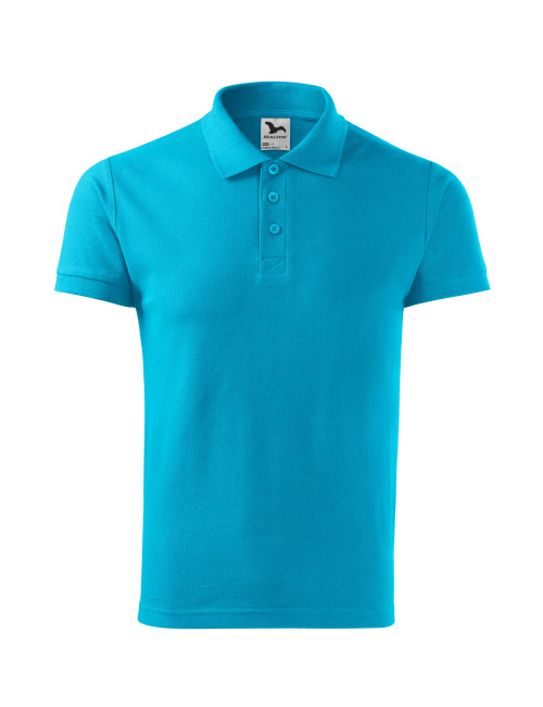 Men`s polo shirt cotton heavy 215 turquoise Adler Malfini