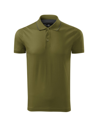 Koszulka polo męska grand 259 zieleń avocado Adler Malfinipremium