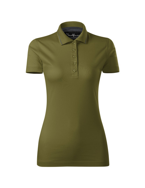 Koszulka polo damska grand 269 zieleń avocado Adler Malfinipremium