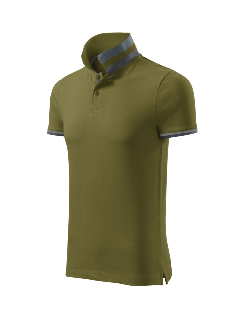 Koszulka polo męska collar up 256 zieleń avocado Adler Malfinipremium
