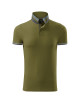 Koszulka polo męska collar up 256 zieleń avocado Adler Malfinipremium